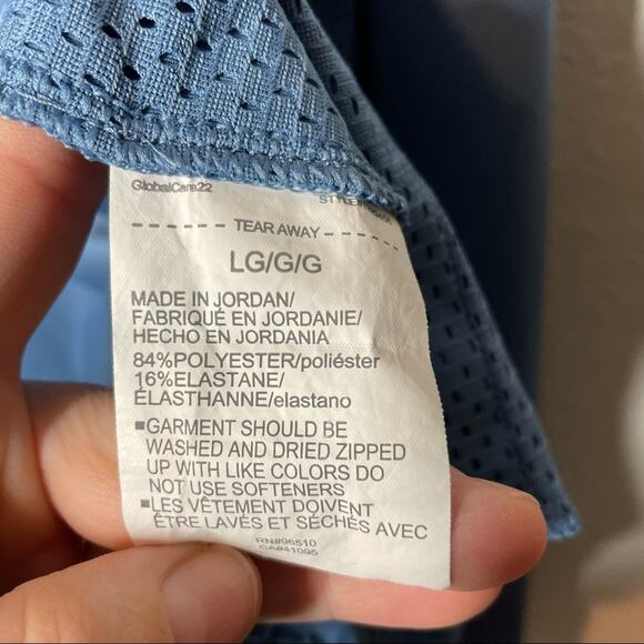 Under Armour Blue Full Zip Heatgear Lightweight Jacket Large - Picture 7 of 9